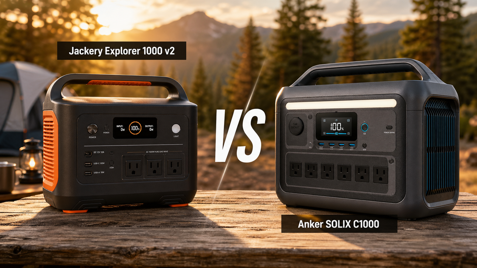 Jackery Explorer 1000 v2 vs Anker SOLIX C1000